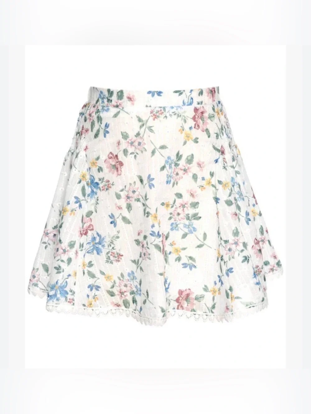 HANNAH BANANA Little Big Tween Girls Eyelet Boho Floral Mini Skirt 14